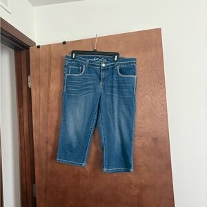 INC International Concepts Blue Ankle Cropped Jeans